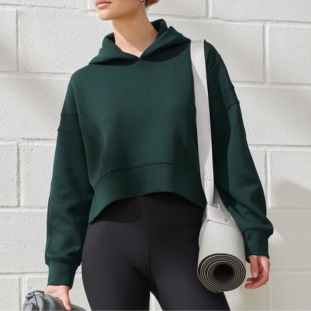 Abercrombie YBP Neoknit emerald green hoodie & jogger set BRAND NEW